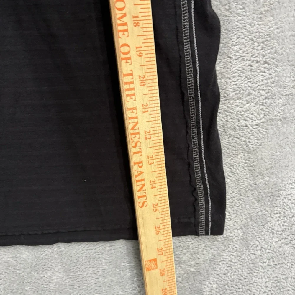 Guess T Shirt Men's XL V Neck Textured Short Sleeve Muscle Y2K 90s Logo Black - Picture 5 of 6